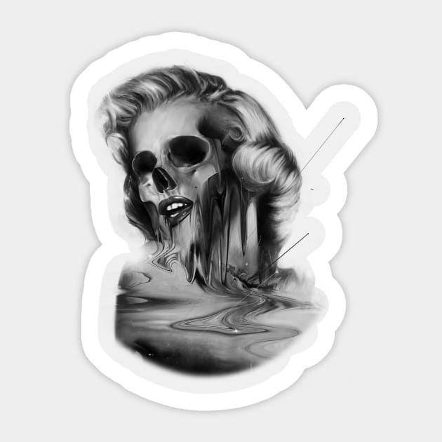 Marilyn Sticker by nicebleed